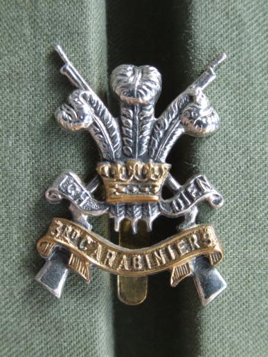 British Army 3rd Carabiniers (Prince of Wales's Dragoon Guards) Cap Badge 
