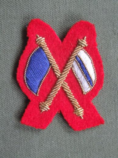 British Army Signallers Mess Dress Arm Badge