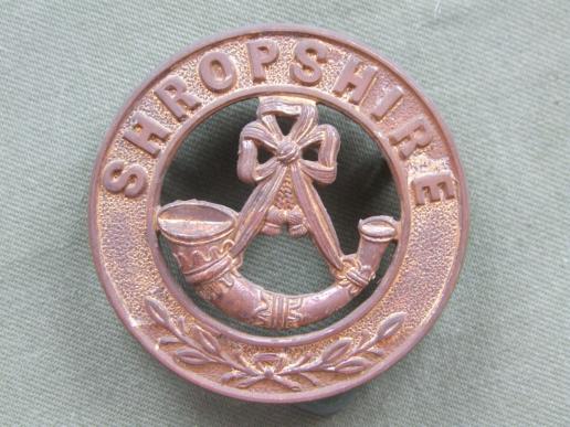 British Army Post 1901 The Kings Shropshire Light Infantry Helmet Plate Center