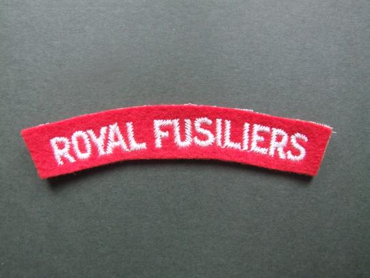 British Army The Royal Fusiliers Shoulder Title