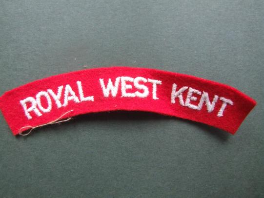 British Army The Queen's Own Royal West Kent Regiment Shoulder Title