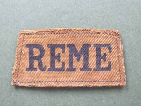 British Army WW2 Period Royal Electrical Mechanical Engineers REME 