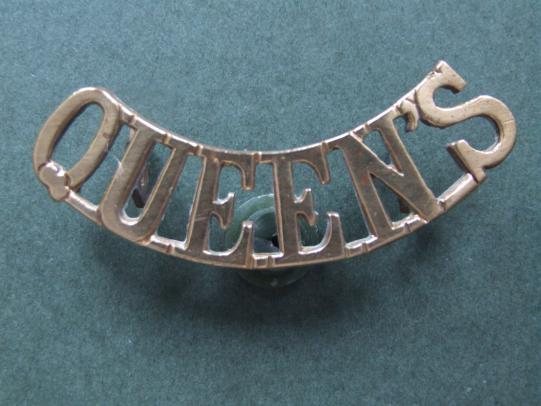British Army The Queen's Royal Regiment Shoulder Title