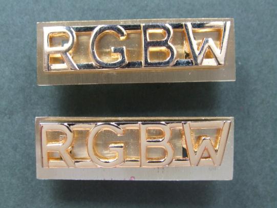 British Army Royal Gloucestershire, Berkshire and Wiltshire Regiment Shoulder Titles