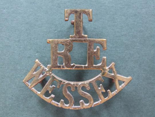 British Army WW1 Royal Engineers Territorial Wessex (Divisional Engineers) Shoulder Title
