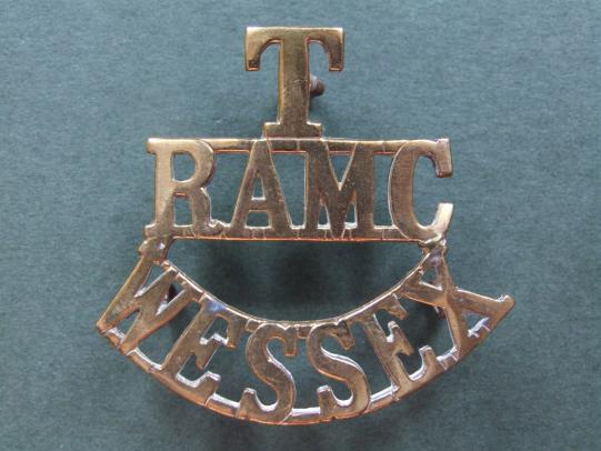 British Army WW1 Royal Army Medical Corps Territorial Wessex Shoulder Title