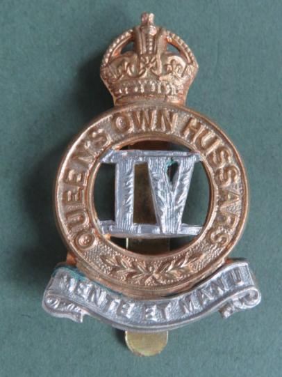 British Army Pre 1953 4th Queen's Own Hussars Cap Badge