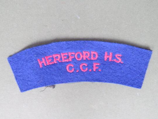 British Army Hereford High School Combined Cadet Force Shoulder Title