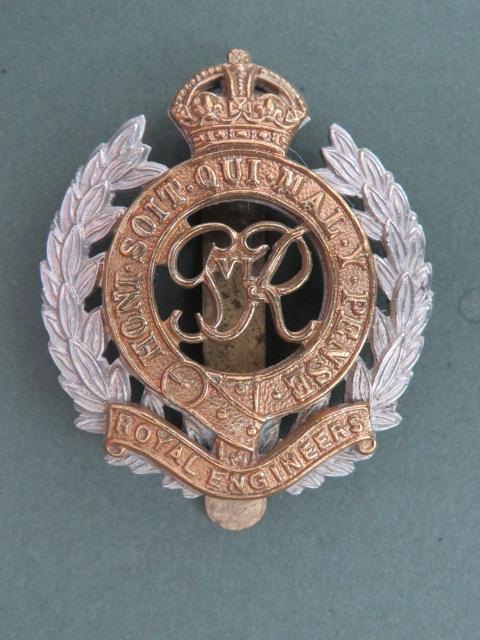 British Army GVIR Royal Engineers Regiment Cap Badge
