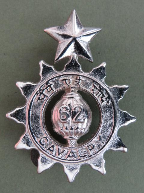 India Army Post 1947 62nd Armoured Regiment Headdress Badge
