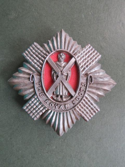 British Army WW2 Plastic The Royal Scots Cap Badge
