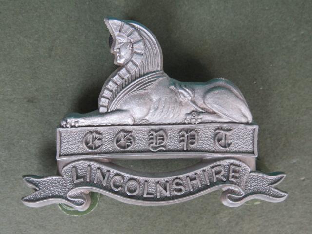 British Army WW2 Plastic The Lincolnshire Regiment Cap Badge