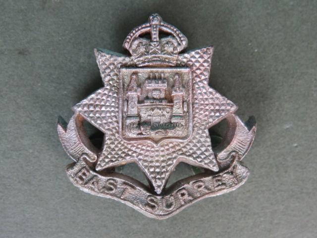 British Army WW2 Plastic The East Surrey Regiment Cap Badge
