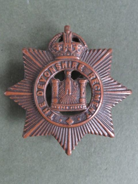 British Army The Devonshire Regiment Officer's Service Dress Collar Badge