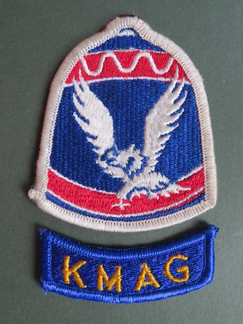 USA Army Joint US Army Military Assistance Group Korea Shoulder Patch & Tab