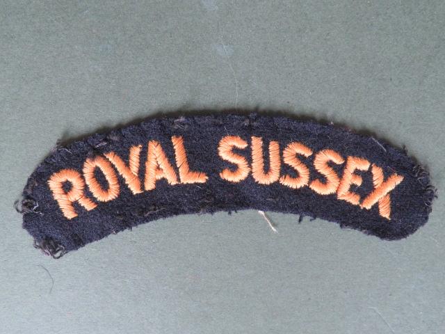 British Army The Royal Sussex Regiment Shoulder Title