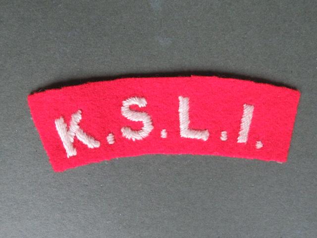 British Army WW2 The King's Shropshire Light Infantry Shoulder Title