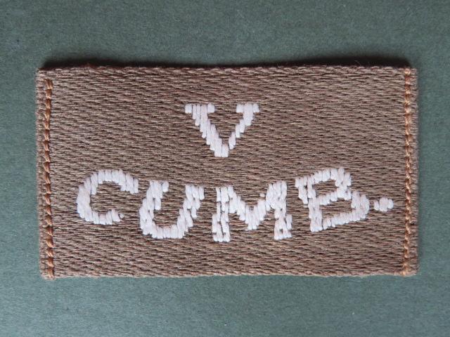 British Army WW1 Cumberland Volunteer Regiment (VTC) Shoulder Title