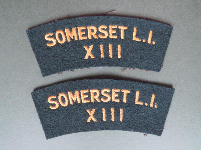 British Army Post WW2 Somerset Light Infantry Shoulder Titles