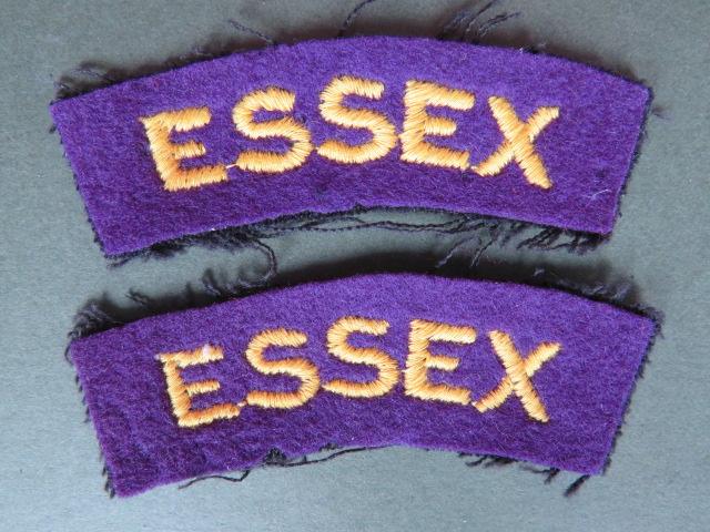 British Army Post WW2 The Essex Regiment Shoulder Titles