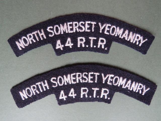 British Army The North Somerset Yeomanry 44 R.T.R. Shoulder Titles