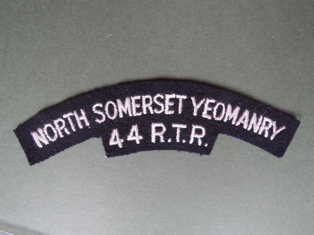 British Army The North Somerset Yeomanry 44 R.T.R. Shoulder Title