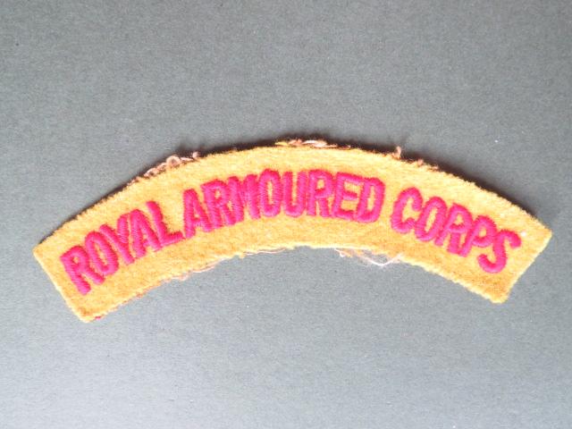 British Army Late to Post WW2 Royal Armoured Corps Shoulder Title