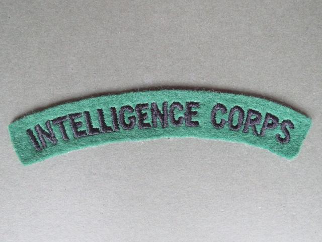 British Army Post WW2 Intelligence Corps Shoulder Title