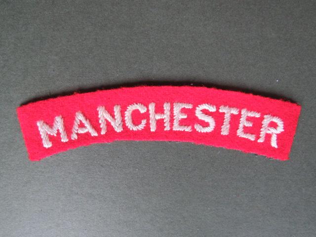 British Army WW2 The Manchester Regiment Shoulder Title