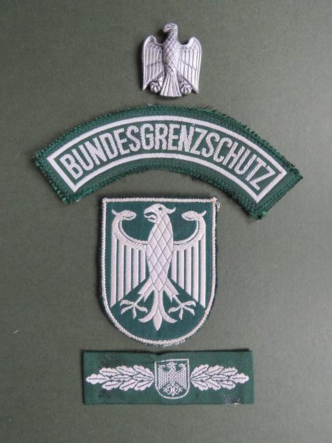 Germany Police Bundesgrenzschutz GSG9 Hat Badge, Shoulder Title & Patch and Qualification Badge