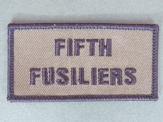 British Army The 5th Battalion, The Royal Regiment of Fusiliers TRF