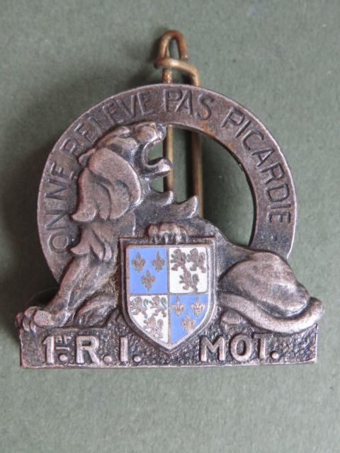 France Army 1° Régiment d’Infanterie Motorisé (1st Motorised Infantry Regiment) Pocket Crest