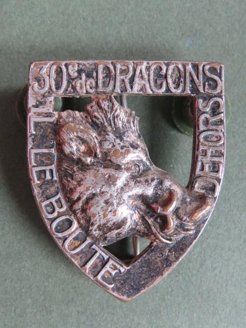 France Army 30° Régiment de Dragons (30th Dragoons) Pocket Crest