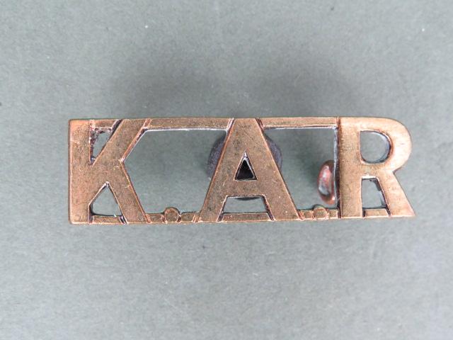 British Army King's African Rifles Shoulder Title