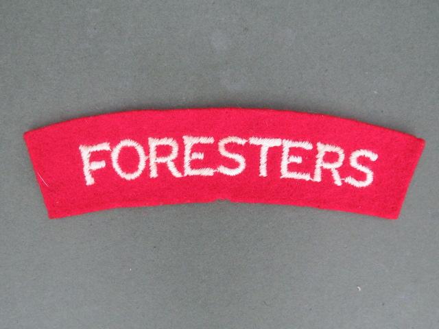 British Army Late WW2 / 1940's Sherwood Foresters (Nottinghamshire and Derbyshire Regiment) Shoulder Title