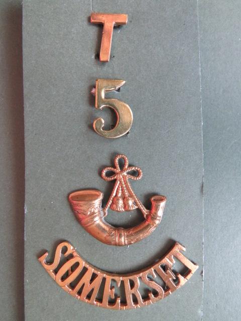 British Army 5th Territorial Battalion, The Somerset Light Infantry Shoulder Title