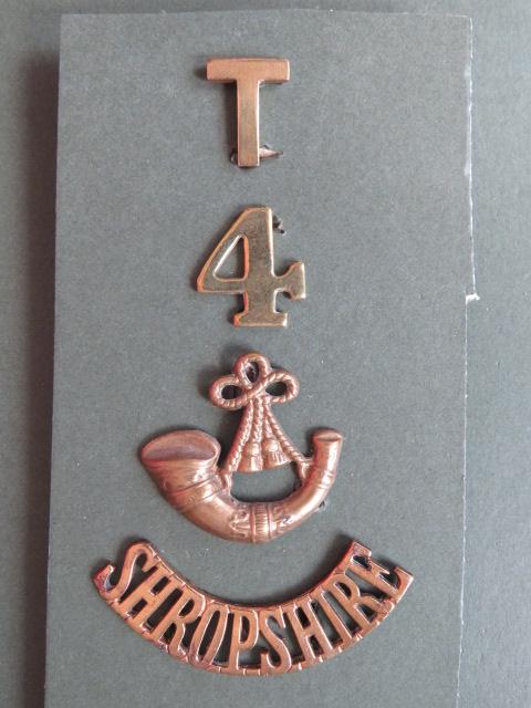 British Army 4th Territorial Battalion, The King's Shropshire Light Infantry Shoulder Title