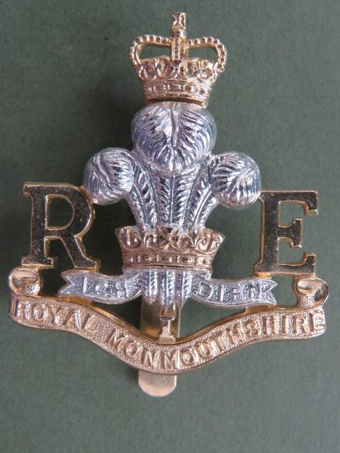 British Army Post 1953 The Royal Monmouthshire Royal Engineers Militia Cap Badge