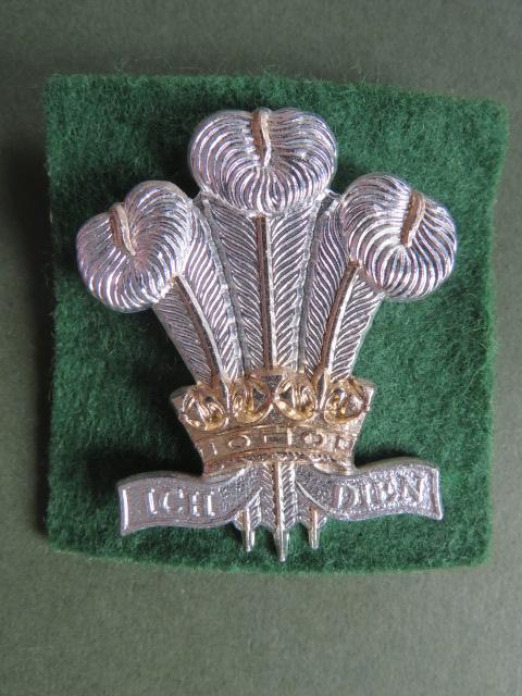 British Army The Royal Regiment of Wales Cap Badge