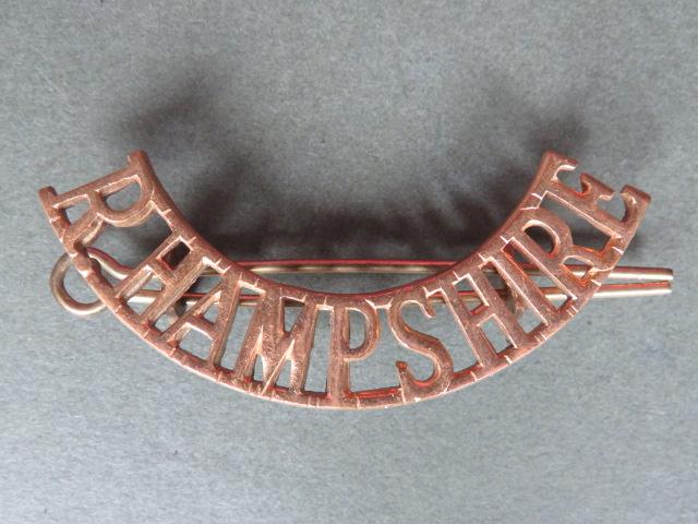 British Army The Royal Hampshire Regiment Officers Shoulder Title