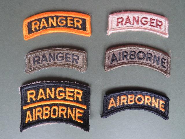 USA Army 6 Airborne and Ranger Shoulder Tabs