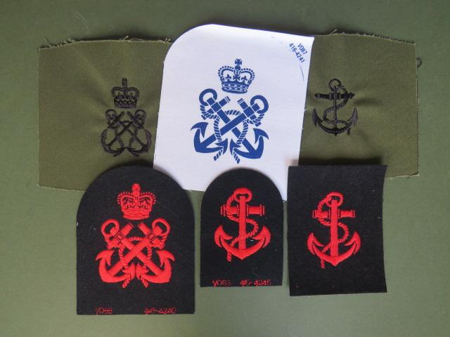 Royal Navy Seaman and Petty Officer Rank Patches