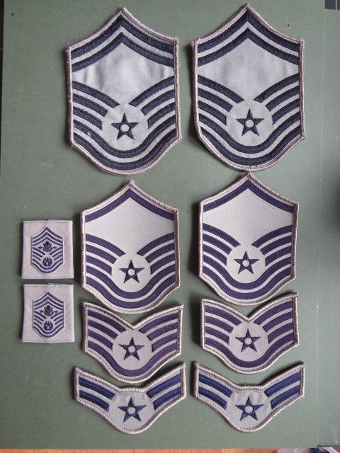 USA Air Force 5 Pairs of Rank Chevrons