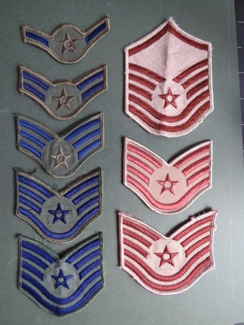 USA Air Force 8 Rank Chevrons