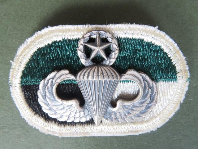 USA Master Parachute Wings on 1st Special Operations Command Oval