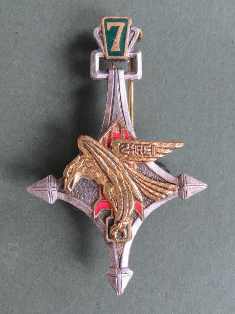 France Foreign Legion 2° R.E.I. (2° Régiment Etranger de Infanterie) 7° Compagnie Portée, SAHARA Pocket Crest