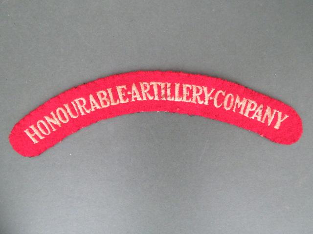 British Army Honourable Artillery Company Shoulder Title