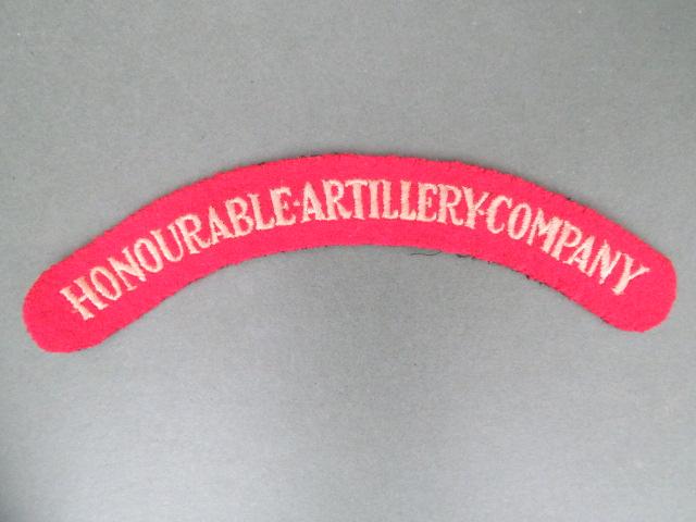 British Army Honourable Artillery Company Shoulder Title