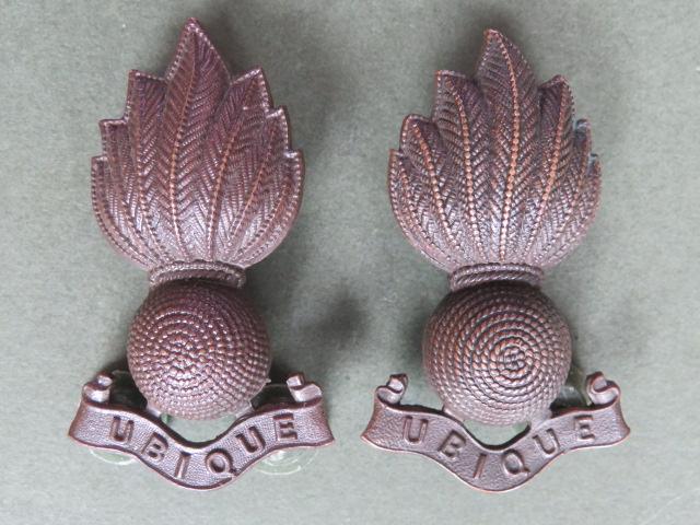 British Army Royal Artillery Officers' Service Dress Collar Badges