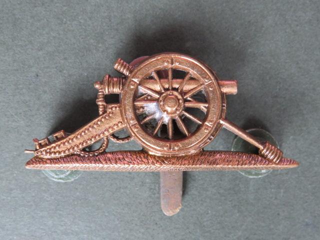 British Army Royal Artillery Arm Badge Converted to a Side Cap Badge